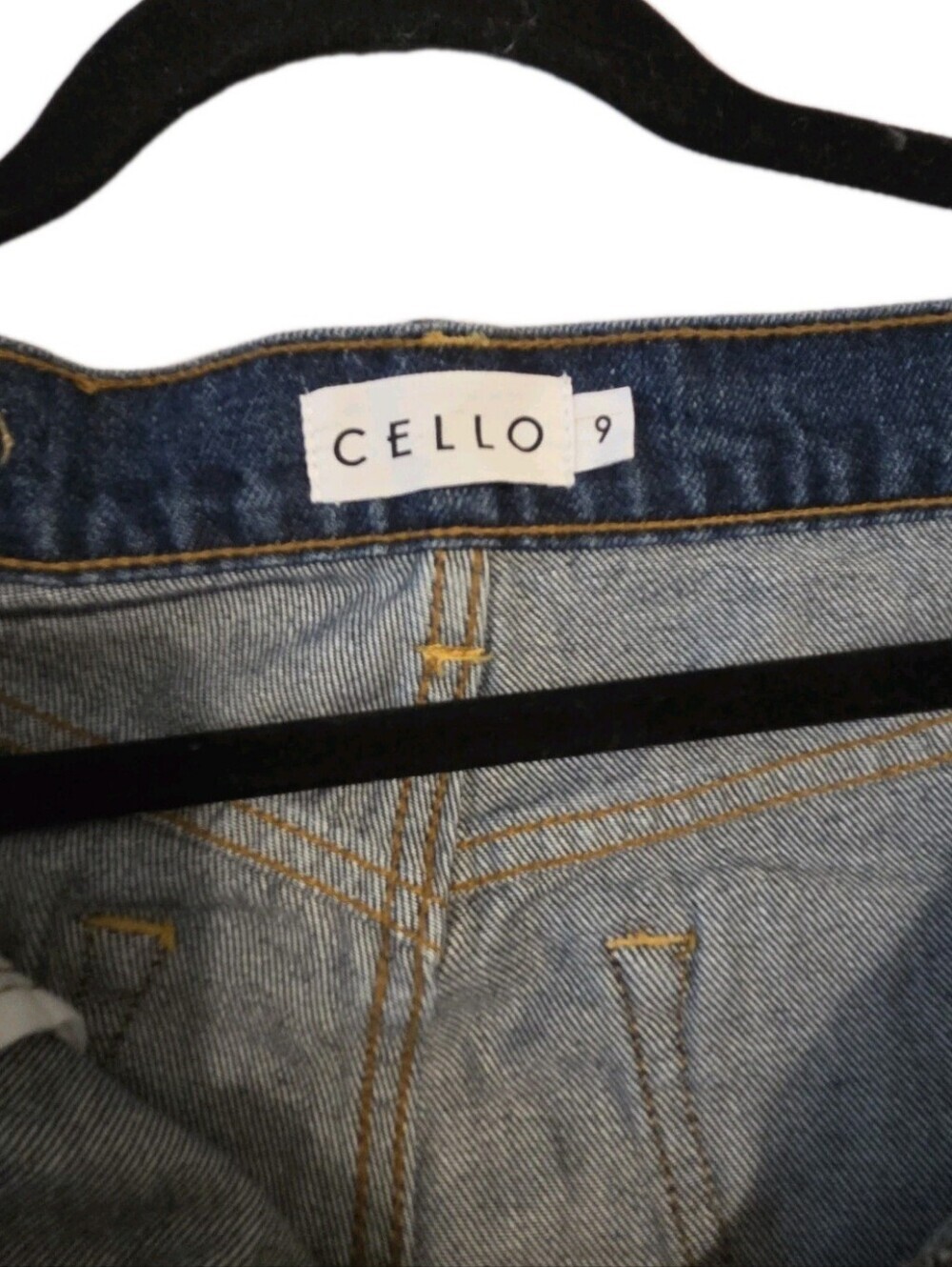 Cello Dad Jeans Super High Rise Distressed destroyed ripped baggy blue Size 9 - Picture 7 of 17